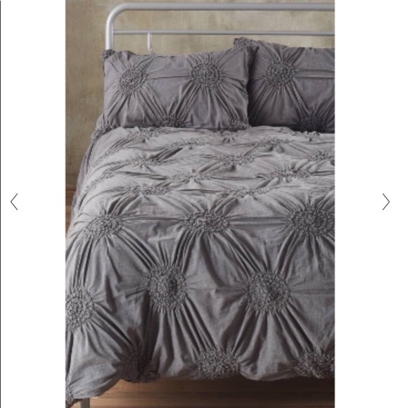 Nordstrom Other - Nordstrom Home Chloe duvet King Charcoal grey